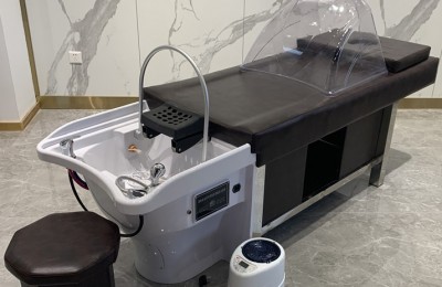 China fabricante salón de masaje unidad de lavado de muebles equipo de peluquería cama de champú con lavabo