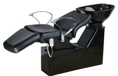 Hair salon furniture black shampoo bed shampoo backwash unit