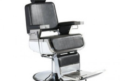 Heavy-duty black leather reclining hydraulic men recline hairdressing barber chairs