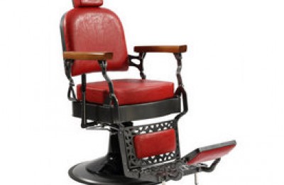 Koch Antique Ergonomic Tall Hydraulic Red Barber Shop Recline Hair Cutting Chairs