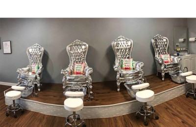 Queen spa foot massage sofa pedicure chair manicure nail furniture throne stations