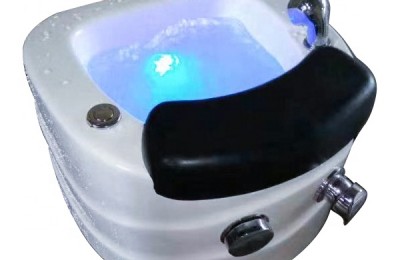 wholesale salon sink portable pedicure bath spa foot tub with LED