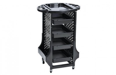 High quality plastic barber hairdressing equipment rolling storage tray cart beauty salon trolley