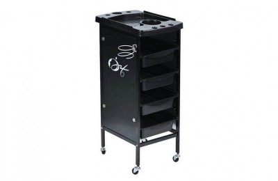 Cheap hairdresser rolling cart salon rolling tray station with drawers barber furniture in UK