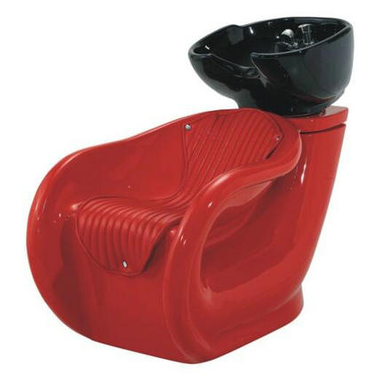 Guangzhou High Standard Red Shampoo Bowl Hair Backwash Units