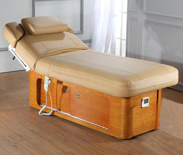 Luxury electric wood massage table facial bed spa equipment