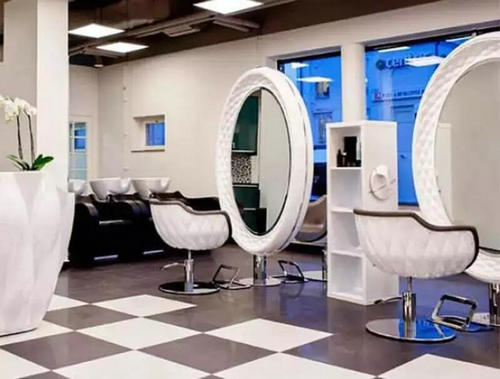 salon mirror station