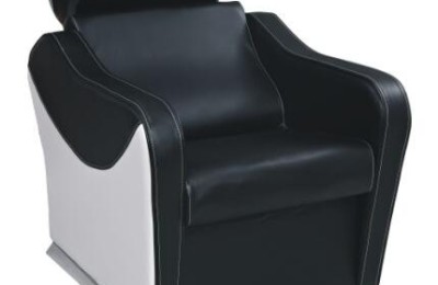 Fashion Leather Backwash Shampoo Hair Unit Lay Down Salon Sink Chair with Basin in Guangzhou