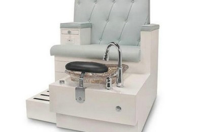 Double sests nail spa pedicure chair bench station for nail salon equipment