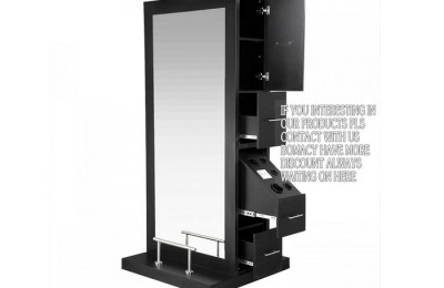 Wooden beauty hair salons mirror styling station salon furniture