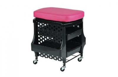 Portable manicure station pedicure stool nail trolley salon chair beauty rolling storage cart
