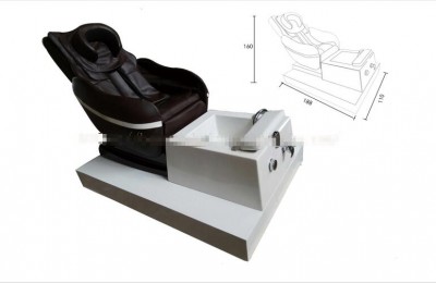 Full body airbag kneading massage foot spa station pedicure salon manicure nail chairs