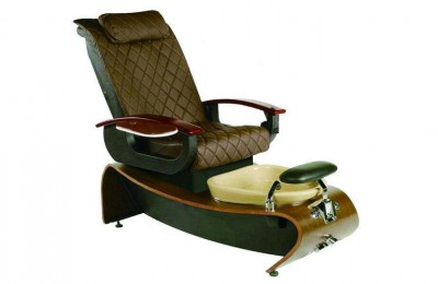 Top quality leather foot massage station spa pedicure chair for ladies with basin