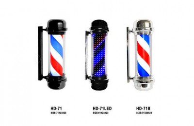 barber shop hair turn lights hair salon lights outdoor wall LED color light PVC plastic waterproof lights