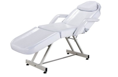 White beauty facial bed massage table tattoo chair spa equipment