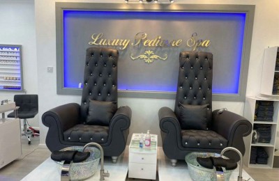 Custom Bowl Queen Throne Pedicure Chairs Foot Spa Station Salon Nail Massage Sofa