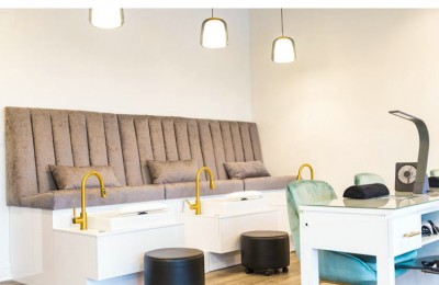 Custom Long Pedicure Chairs Foot Spa Station Salon Sofa Beauty Nail Massage Bench
