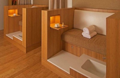 Foot SPA Station Massage Wooden Sofa Pedicure Chairs White Basin Beauty Salon Furniture