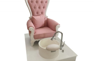 Pink nail massage salon furniture manicure sofa station pedicure spa chairs