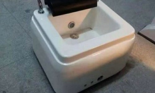 Nail salon spa white ceramics foot bath basin pedicure bowls for massage