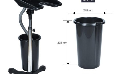 Wholesale Black Portable Hair Salon Shampoo Basin ABS Plastic Styling Backwash Bowl Shower Unit