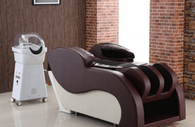 Beauty salon barber shop electric shampoo bowl chair automatic massage hair washing bed station