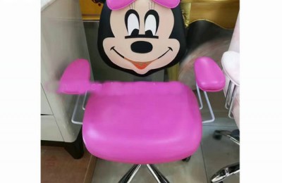 Adjustable Height Barber Cartoon Soft Kids Salon Haircut Chair Children Styling Stool Furniture Baby Hairdressing Seating