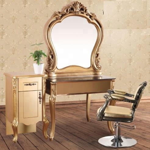 European Gold Hotel Dresser Styling, Salon Dresser Stations